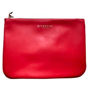 Givenchy red makeup pouch